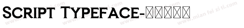 Script Typeface字体转换